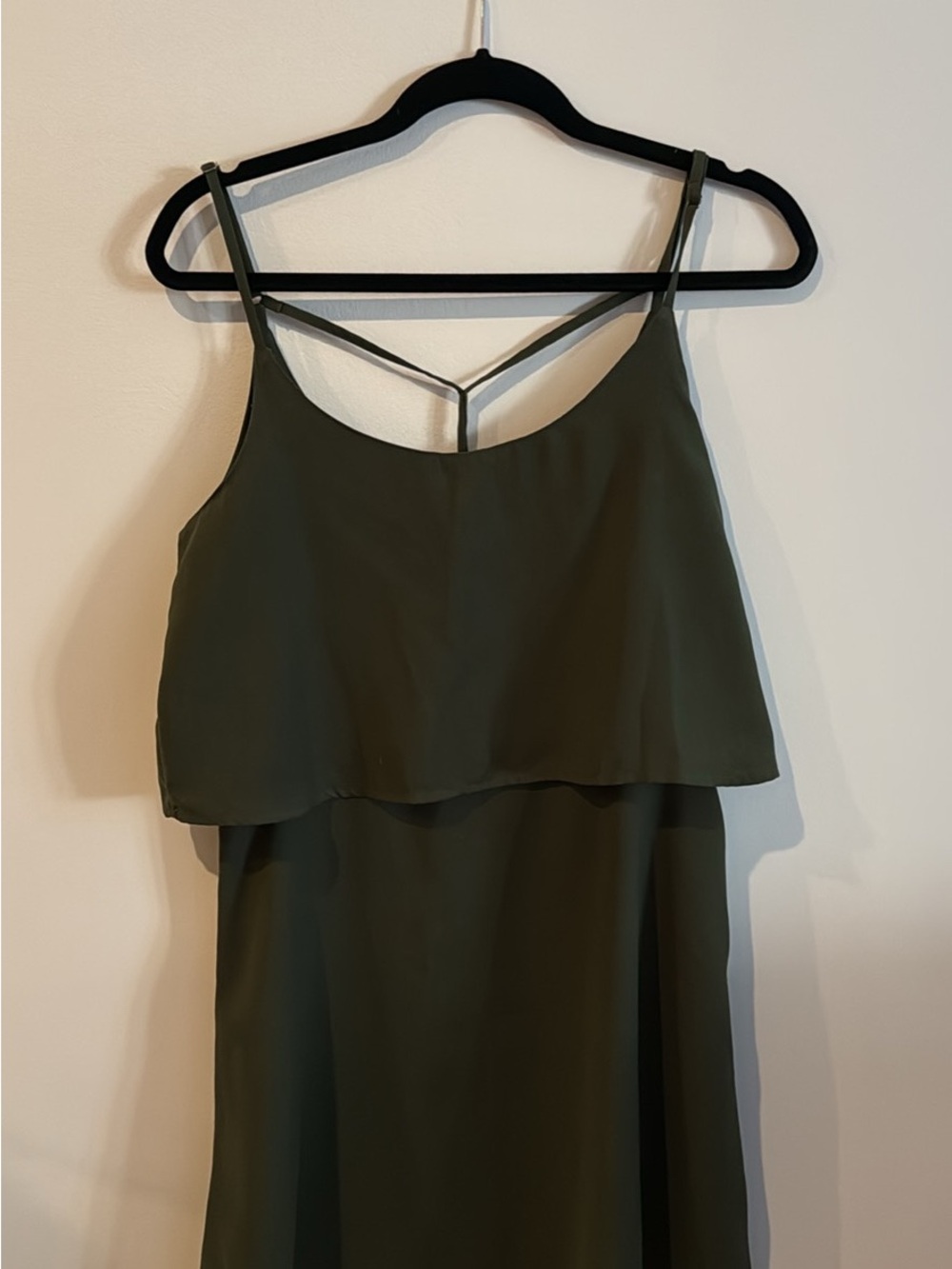 A&F Olive Green Layered Dress